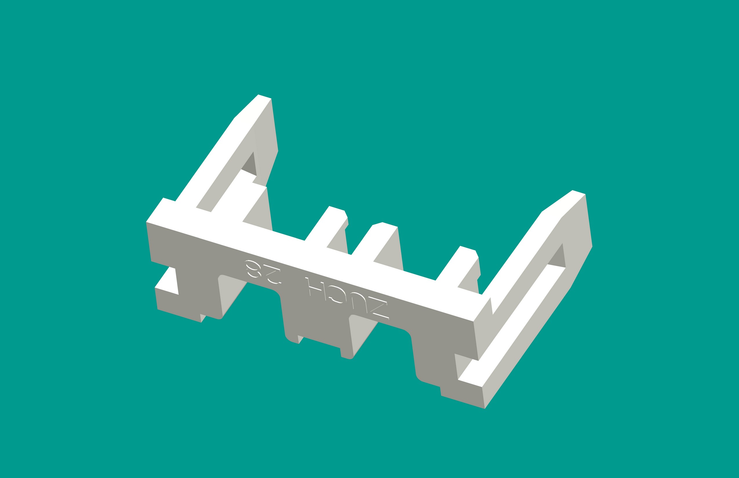 1804-2孔鎖片白色-普通PA66